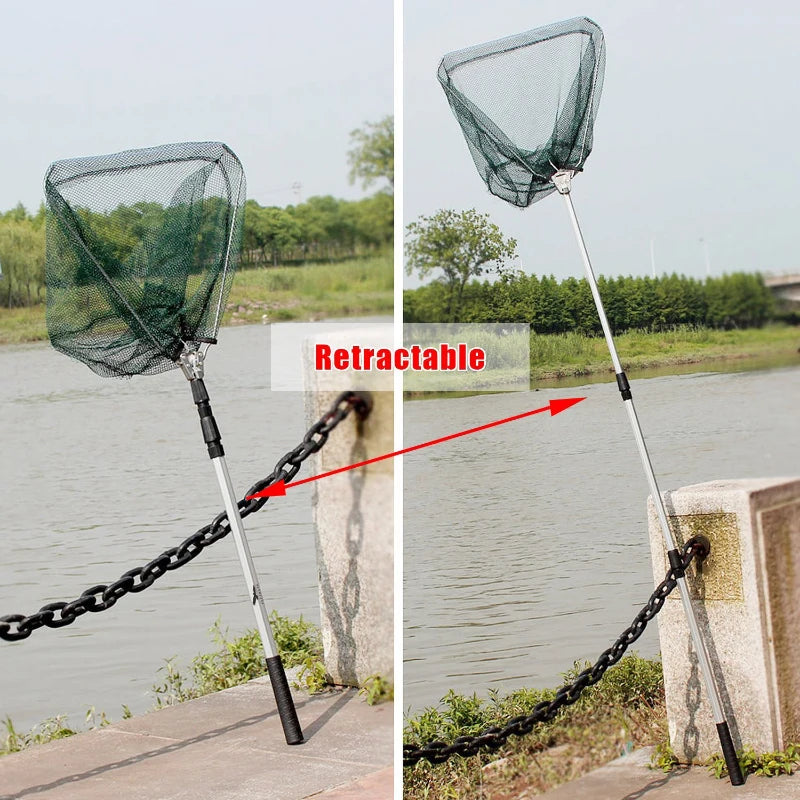 Telescopic Folding Landing Net – Extendable Fly & Carp Fishing Net