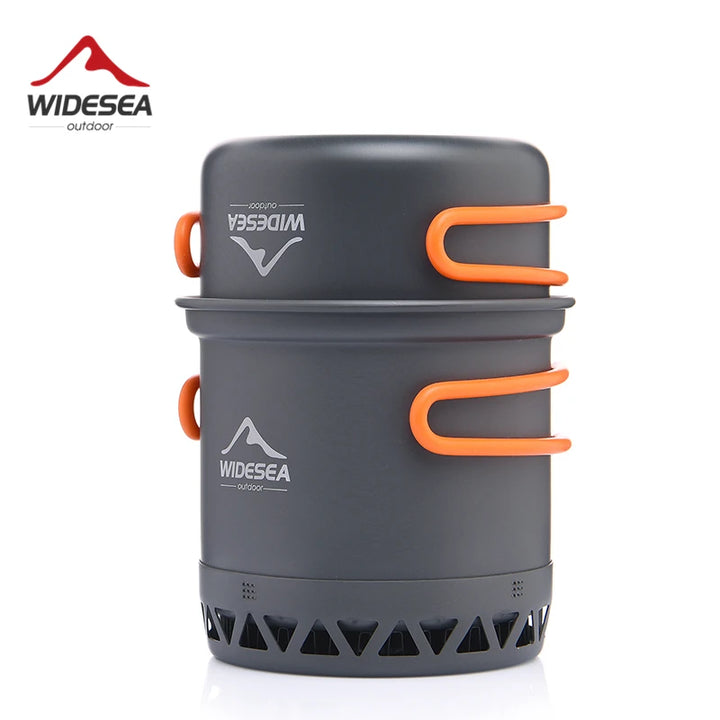 Widesea Camping Cookware Set – 1.3L/2.3L Pot & Kettle Outdoor Cooking Kit