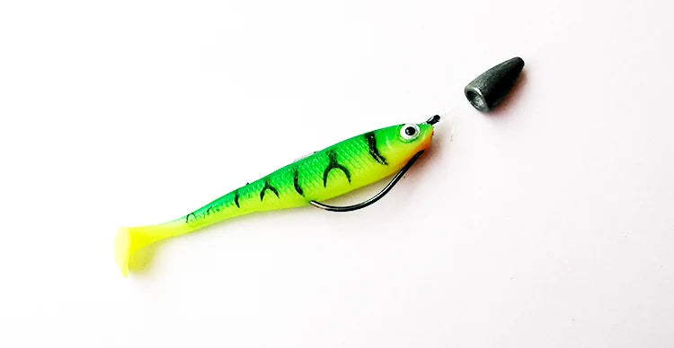 Chinook 3D T-Tail Soft Bait Lure – 65mm, 5pcs