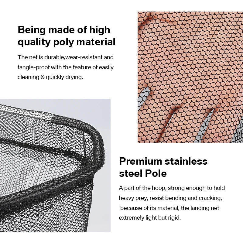 Telescopic Folding Landing Net – Extendable Fly & Carp Fishing Net