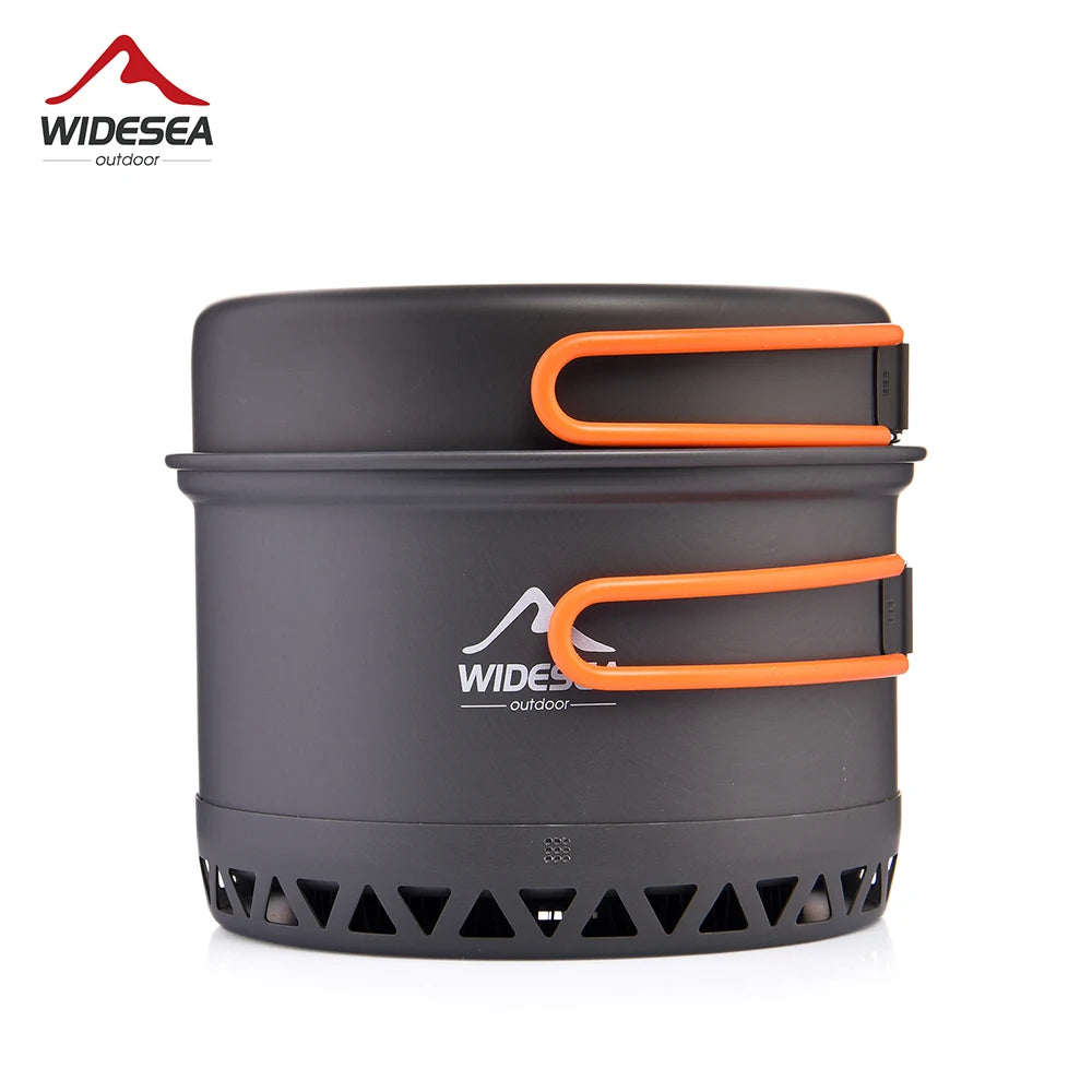 Widesea Camping Cookware Set – 1.3L/2.3L Pot & Kettle Outdoor Cooking Kit