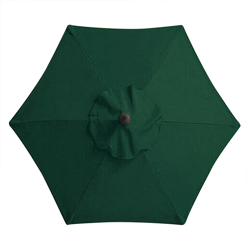 2m 6-Rib Parasol Umbrella – Replaceable UV Protection Canopy, No Stand