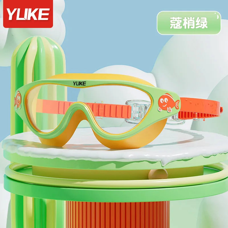 Kids Swimming Goggles – Waterproof, Anti-Fog, HD Large Frame Swim Glasses for Boys & Girls