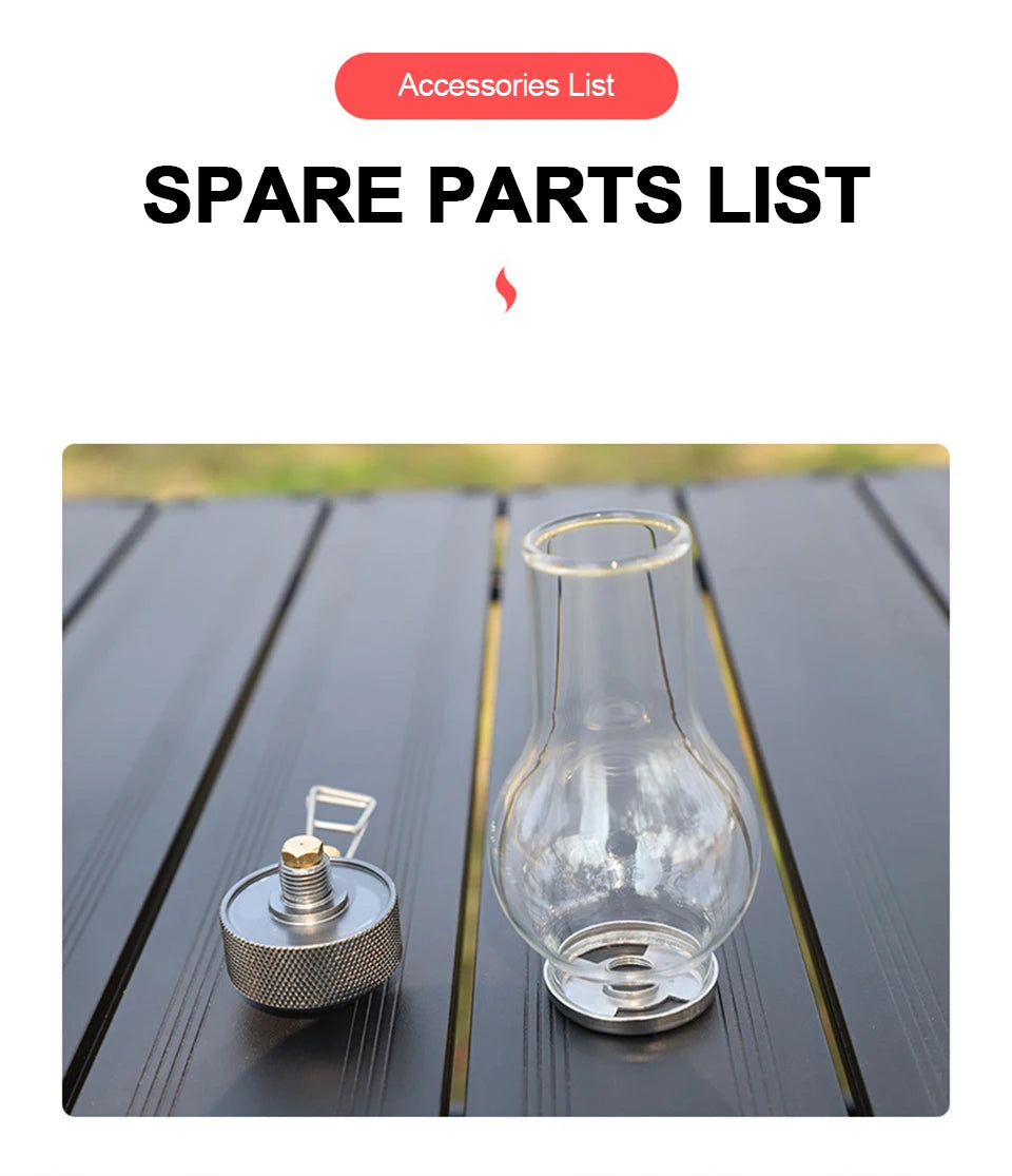 Portable Camping Gas Candle Lamp – Butane Outdoor Light