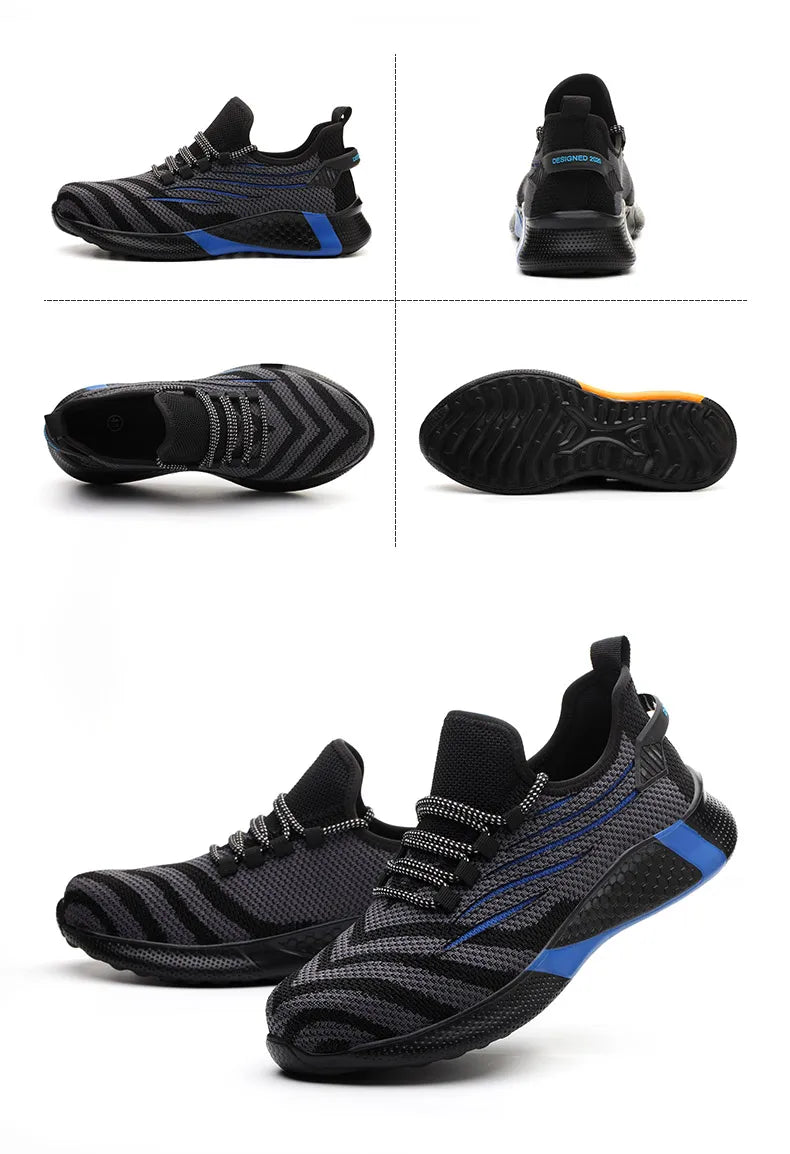 Men’s Safety Work Shoes – Lightweight, Anti-Puncture, Indestructible Boots