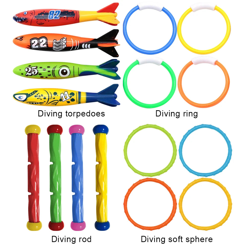 Kids Underwater Diving Game Toy Set – Pool Throwing & Water Sports Toys