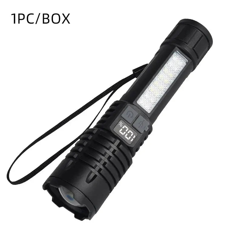 Super Bright LED Flashlight – Rechargeable Portable Torch for Outdoor & Emergency Use