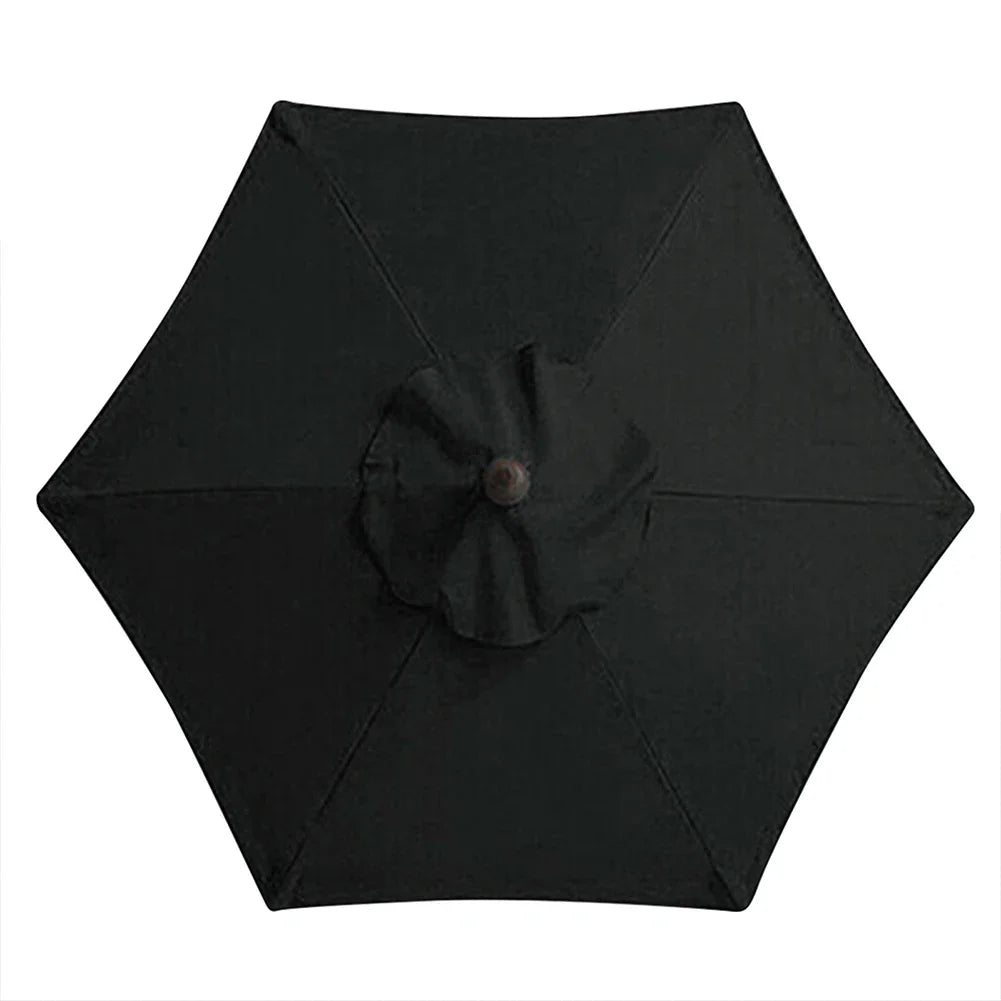 2m 6-Rib Parasol Umbrella – Replaceable UV Protection Canopy, No Stand