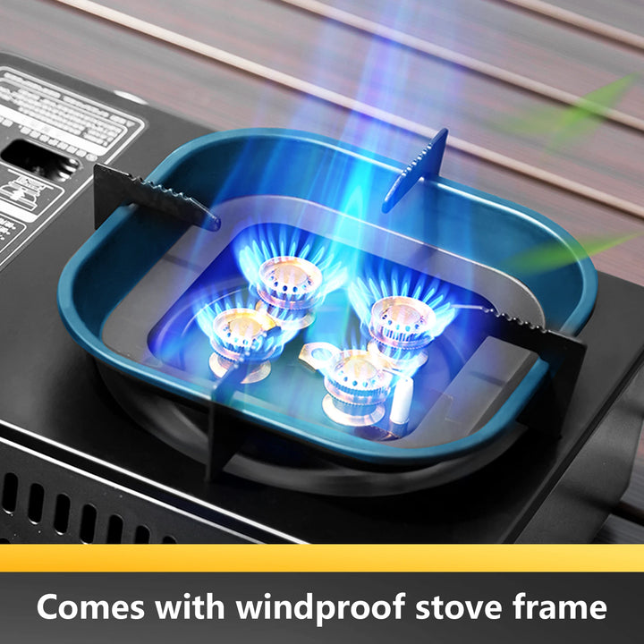 BISINNA Camping Gas Stove – 5800W High-Power Portable Cassette Burner for Hiking & Outdoor Cooking