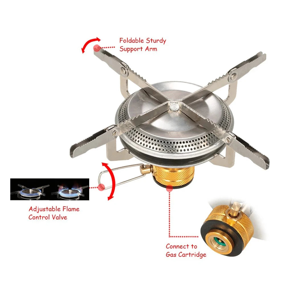 Ultralight Portable Camping Gas Stove – Hiking & Backpacking Burner