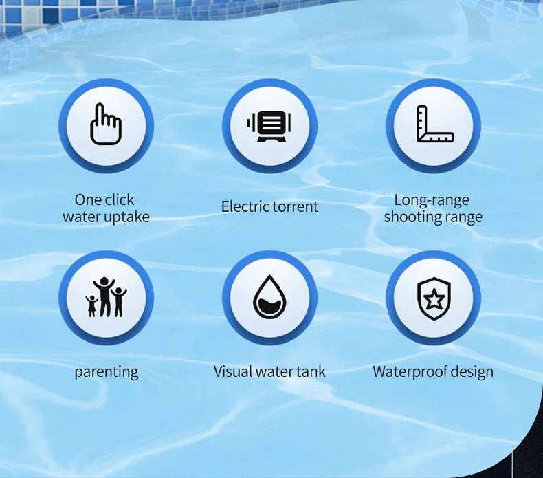 Electric High-Pressure Water Gun – Kids Summer Outdoor Toy