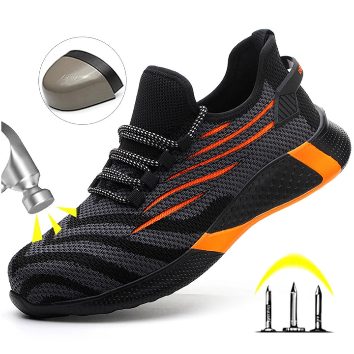 Men’s Safety Work Shoes – Lightweight, Anti-Puncture, Indestructible Boots