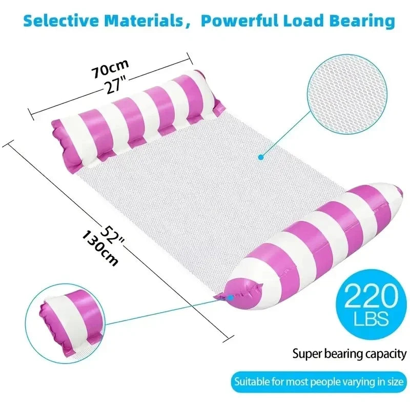 Inflatable Hammock Pool Float – Adult Water Lounger