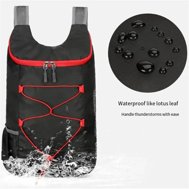 Multifunctional Folding Backpack – Lightweight Waterproof Nylon Sports Bag