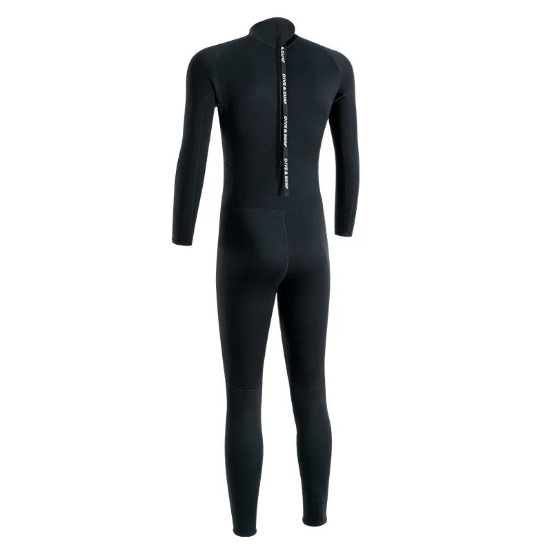 Men’s 3mm Neoprene Wetsuit – Full Body Diving & Surfing Suit