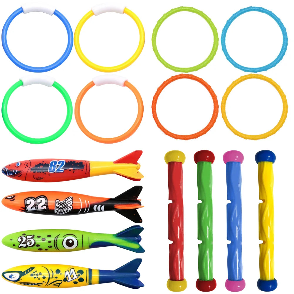 Kids Underwater Diving Game Toy Set – Pool Throwing & Water Sports Toys