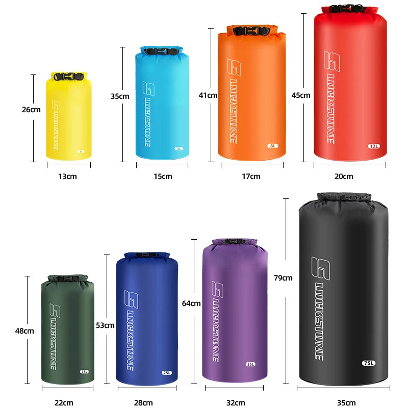 Waterproof Dry Bag – Ultralight Storage Sack for Kayaking, Rafting & Swimming (3–75L)
