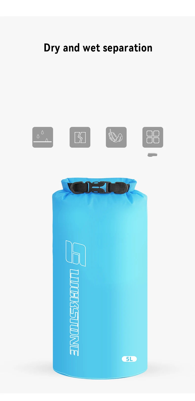 Waterproof Dry Bag – Ultralight Storage Sack for Kayaking, Rafting & Swimming (3–75L)