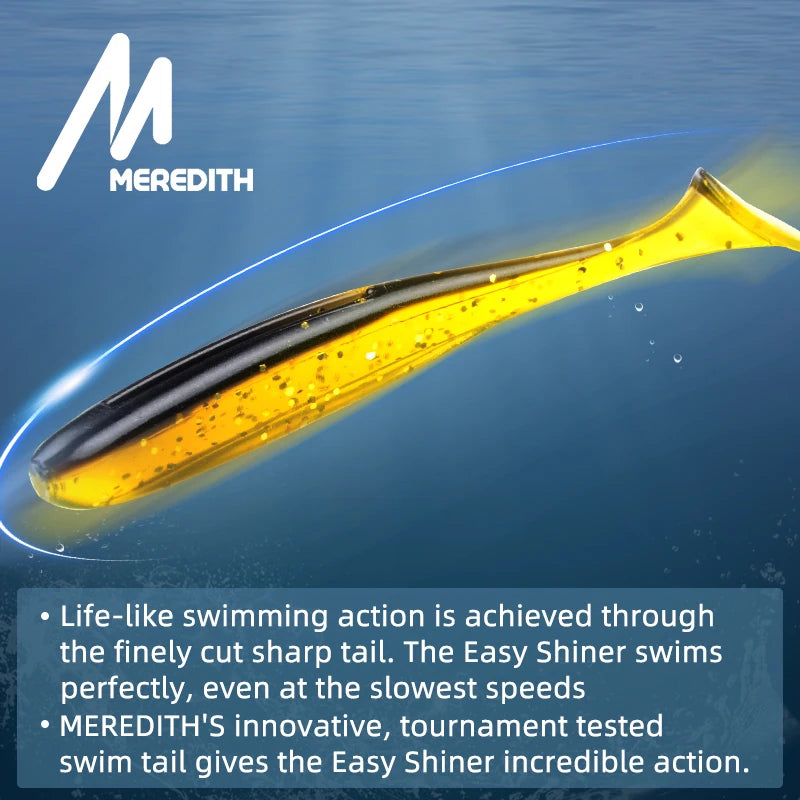 MEREDITH Easy Shiner Soft Fishing Lures – 50-100mm