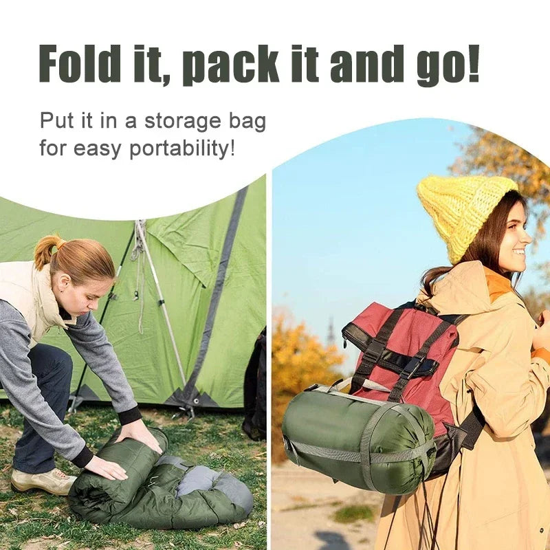 Ultralight Waterproof 4-Season Camping Sleeping Bag – Warm Backpacking Gear