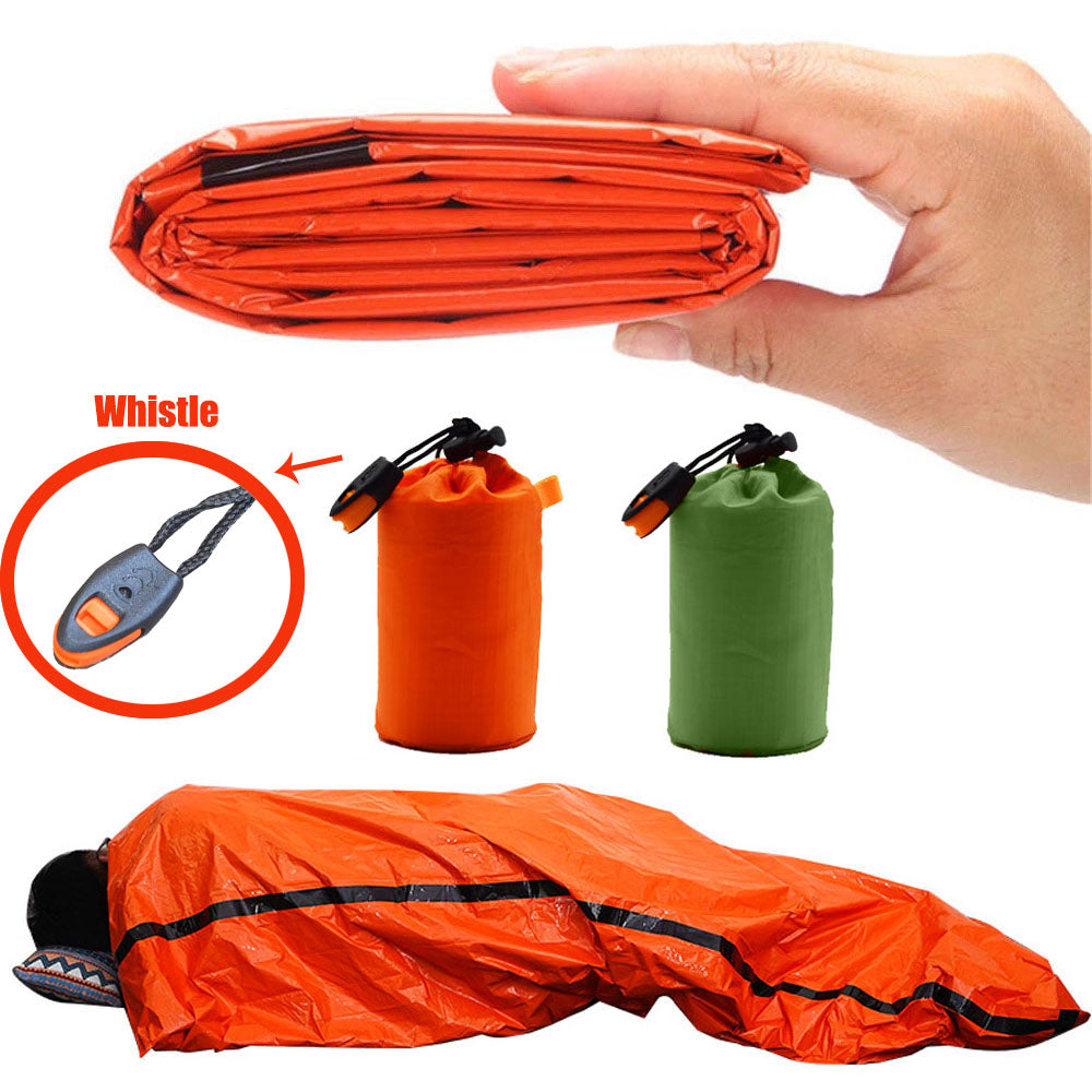 Portable Waterproof Emergency Sleeping Bag – Mylar Thermal Survival Sack