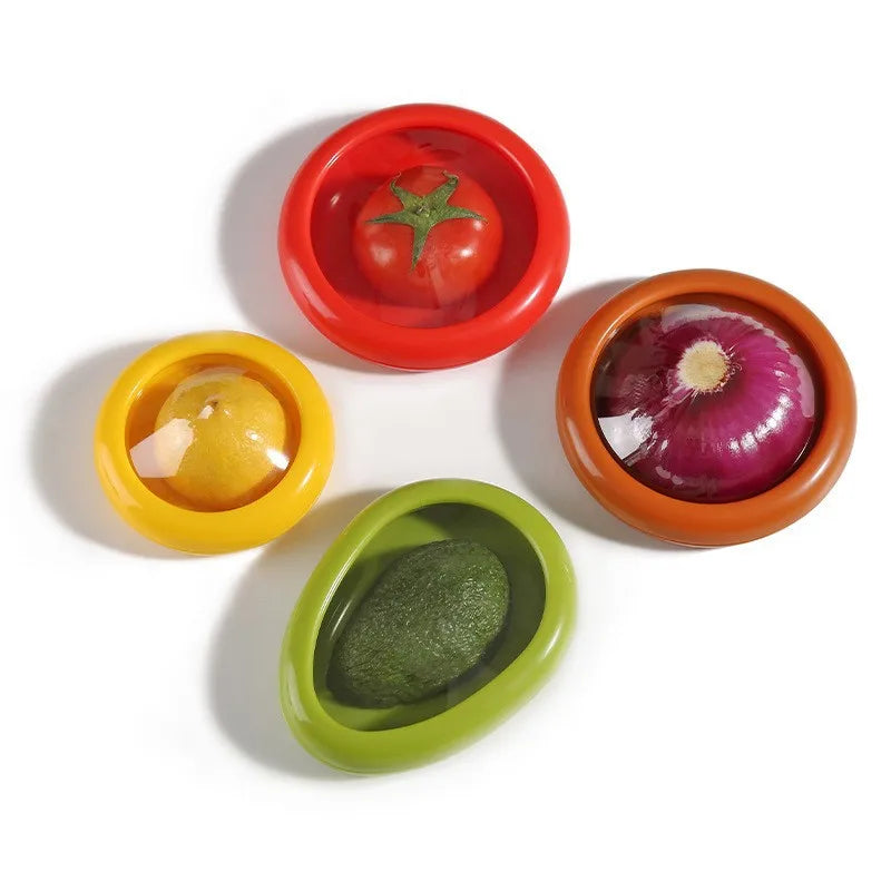 Silicone Food Storage Box – Stackable Leak-Proof Fruit & Vegetable Keeper