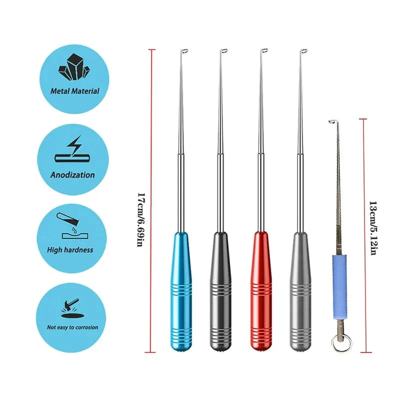 Fishing Hook Unhooker – Deep Throat Stainless Steel Carp Hook Extractor