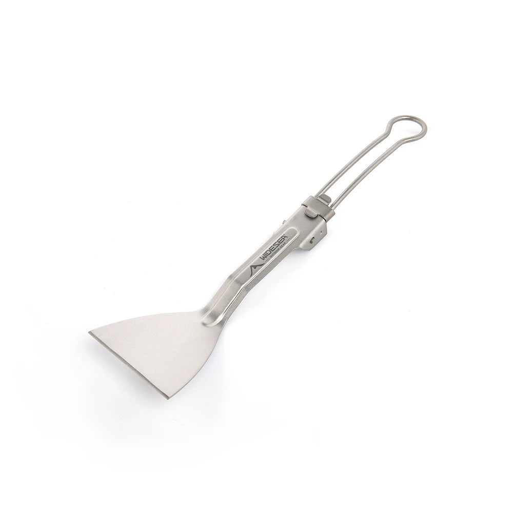 Widesea Titanium Folding Shovel – Compact Camping Spatula for Outdoor Cooking & Picnic