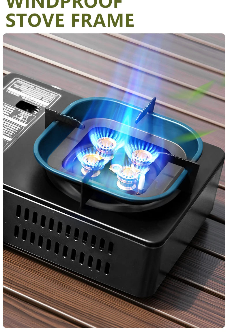 BISINNA Camping Gas Stove – 5800W High-Power Portable Cassette Burner for Hiking & Outdoor Cooking