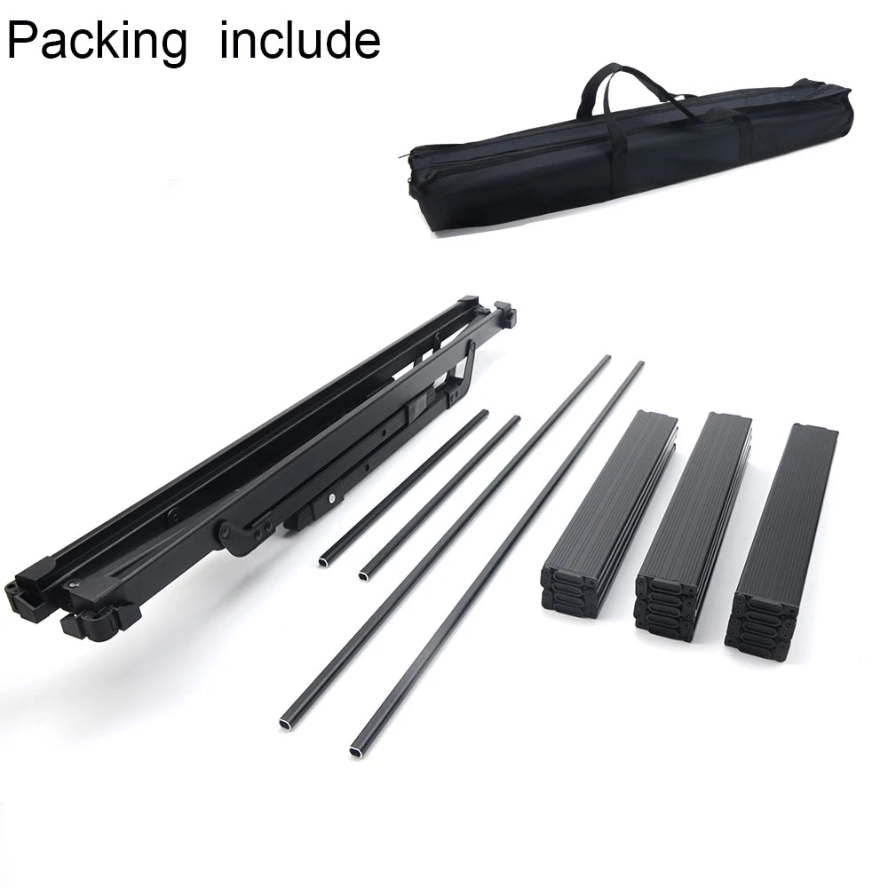 IGT Camping Folding Wood Table – Portable Gas Stove & BBQ Grill Table