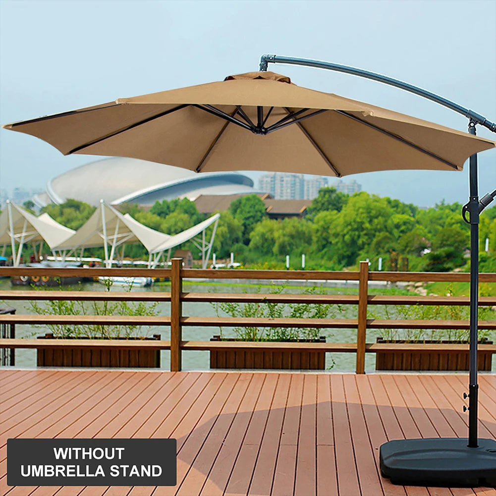 2m 6-Rib Parasol Umbrella – Replaceable UV Protection Canopy, No Stand
