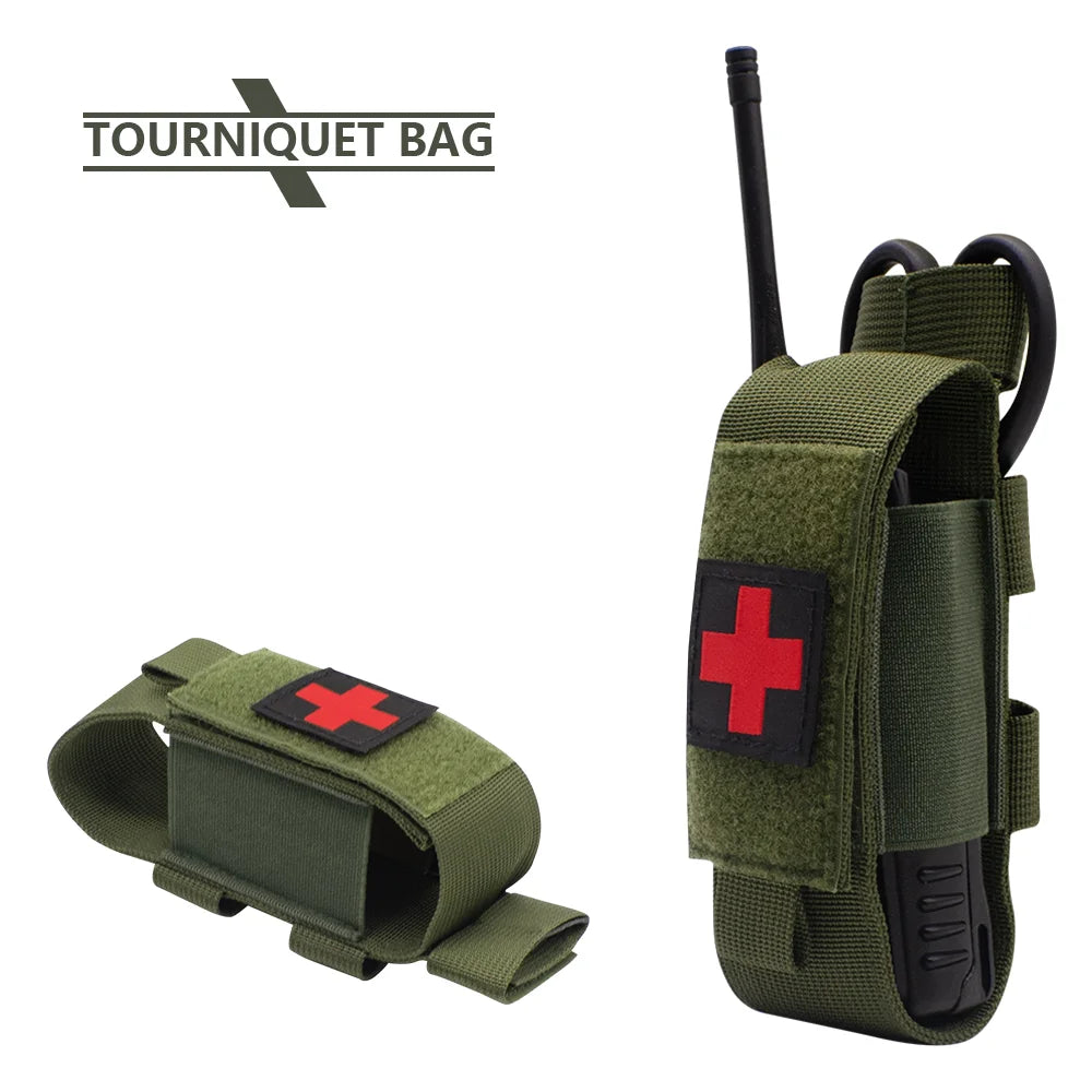 Outdoor Tourniquet & Scissors Pouch – Portable Hanging Accessory Bag