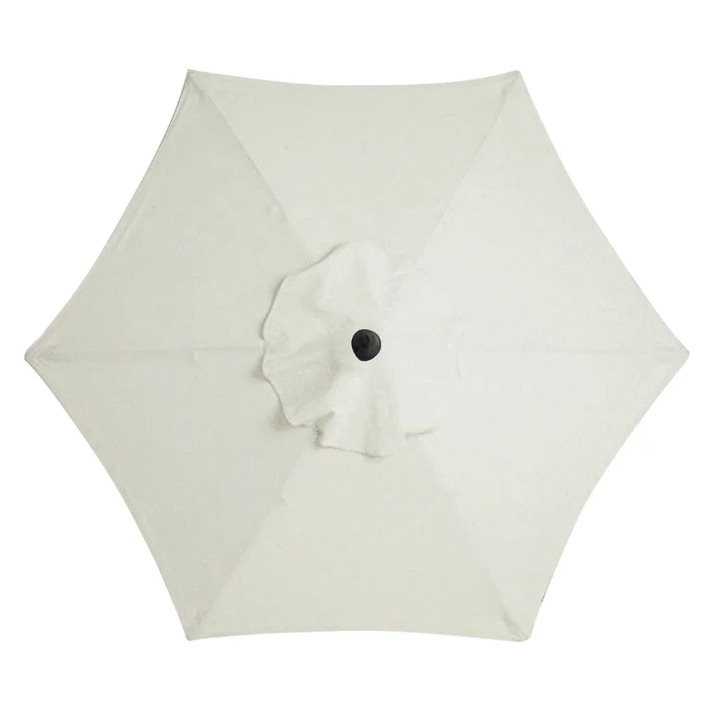 2m 6-Rib Parasol Umbrella – Replaceable UV Protection Canopy, No Stand