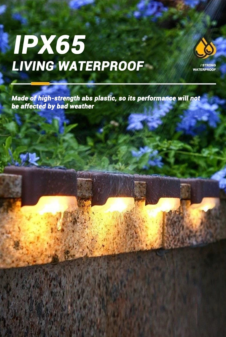 Solar LED Outdoor Lights – Waterproof Garden, Deck & Step Lamps (1/4/8/12PCS)