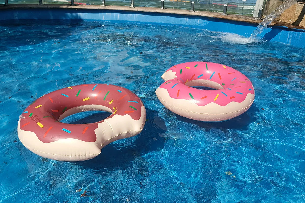 Rooxin Inflatable Donut Swim Ring – Pool Float for Kids & Adults