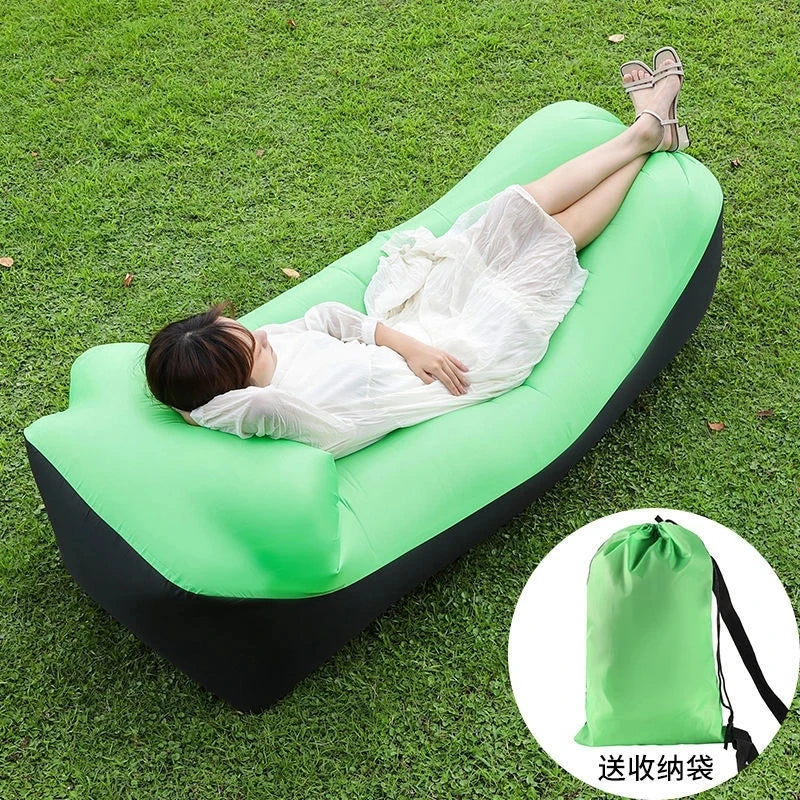 Trend Outdoor Products Fast Infaltable Air Sofa Bed Good Quality Sleeping Bag Inflatable Air Bag Lazy bag Beach Sofa 240*70cm