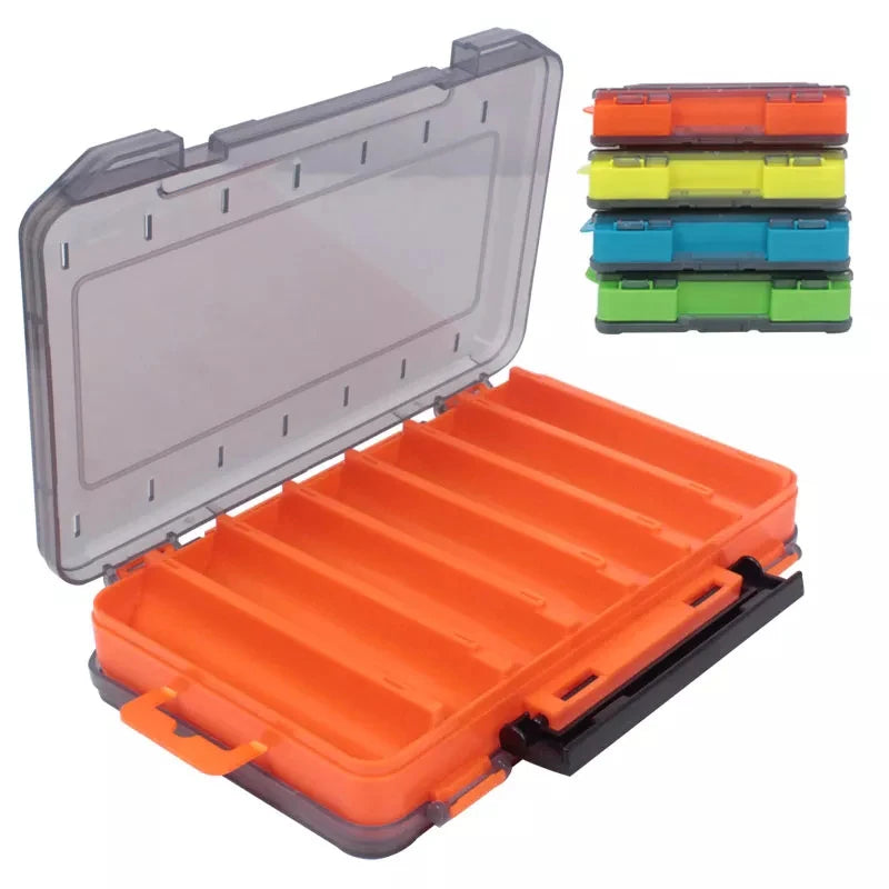Shrimp & Squid Fishing Tackle Box – Double-Sided U-Shape Wooden/Plastic Case