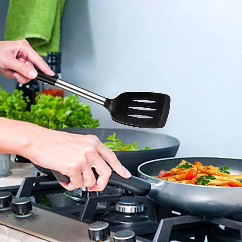 2-Piece Silicone Spatula Set – Heat-Resistant Nonstick Kitchen Cooking Tools