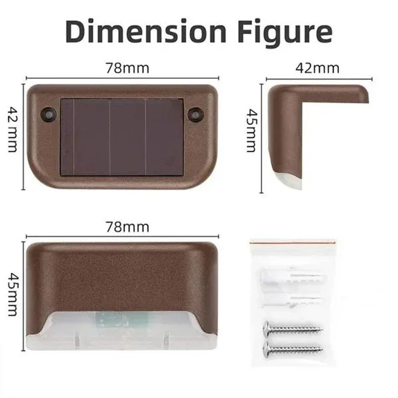 Solar LED Outdoor Lights – Waterproof Garden, Deck & Step Lamps (1/4/8/12PCS)