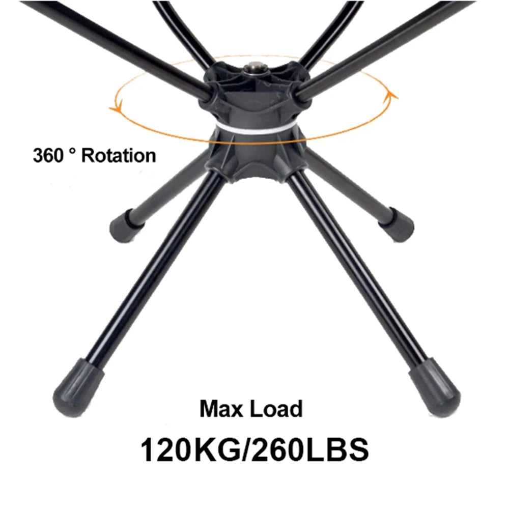 Rotatable Outdoor Folding Chair – Lightweight Camping, Beach & Fishing Chair with Carry Bag