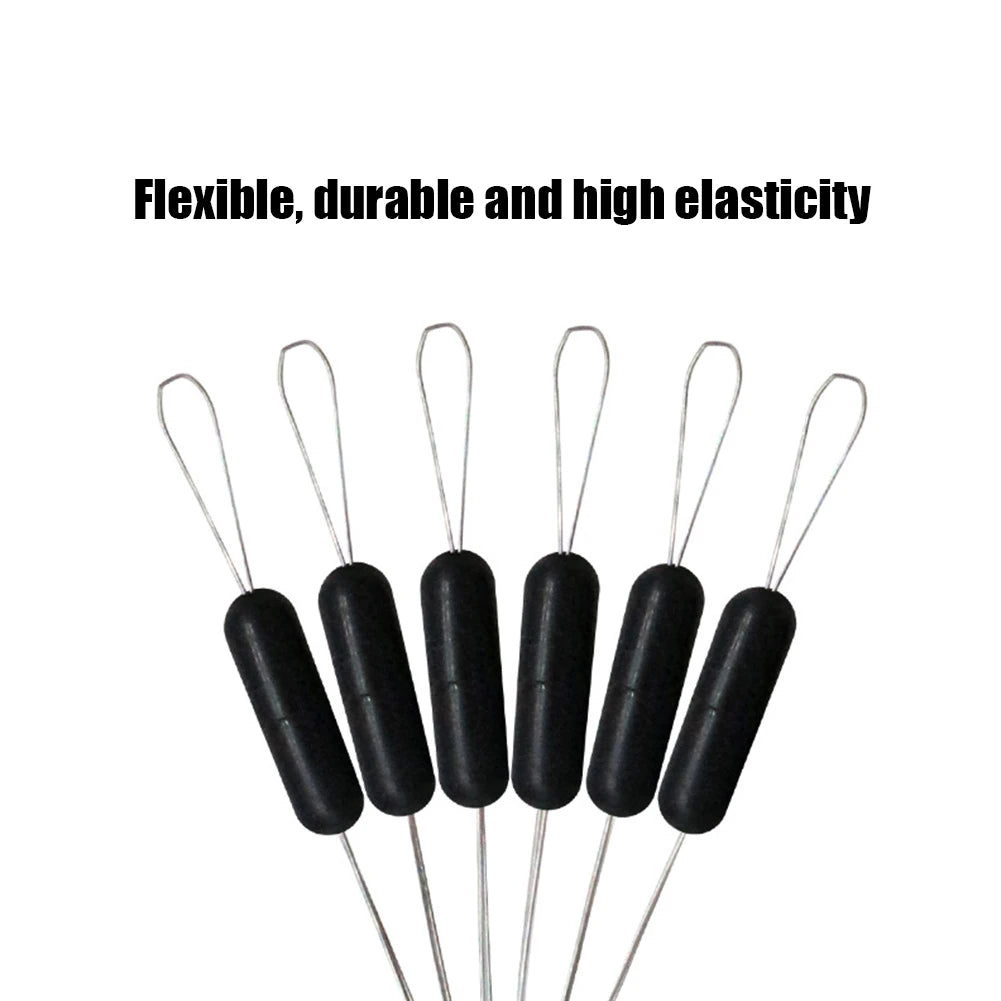 60-Piece Fishing Line Space Beans Set – Rubber Stopper Oval & Column Bobber Tools