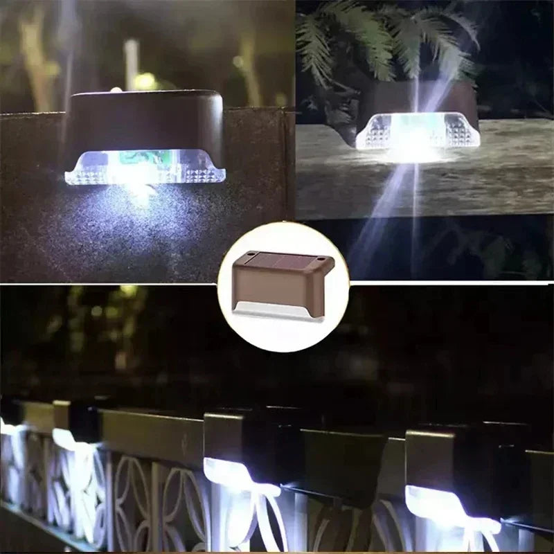 Solar LED Outdoor Lights – Waterproof Garden, Deck & Step Lamps (1/4/8/12PCS)