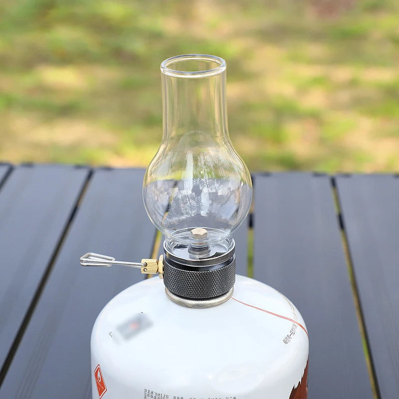 Portable Camping Gas Candle Lamp – Butane Outdoor Light