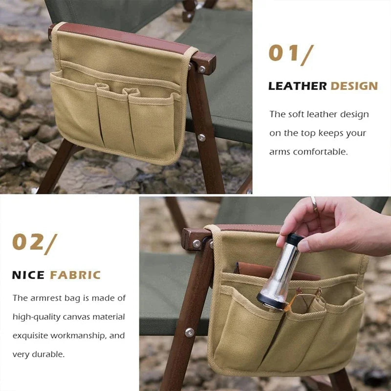 Outdoor Camping Chair Side Storage Bag