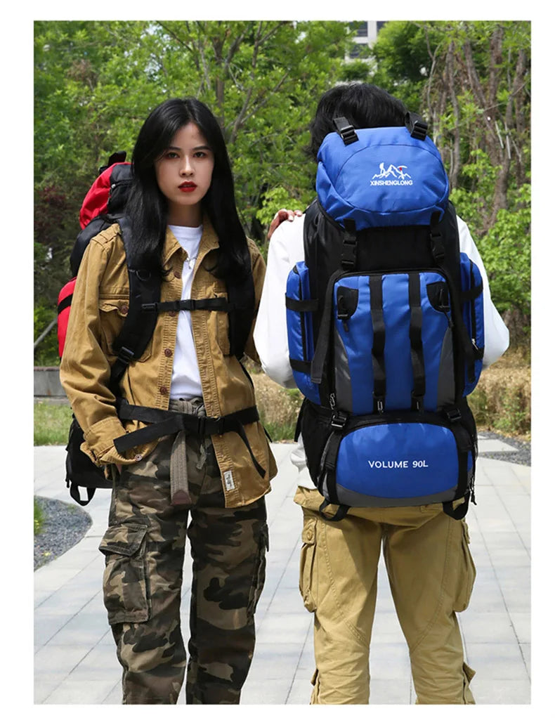90L Waterproof Hiking Backpack – Large Capacity Trekking & Camping Rucksack