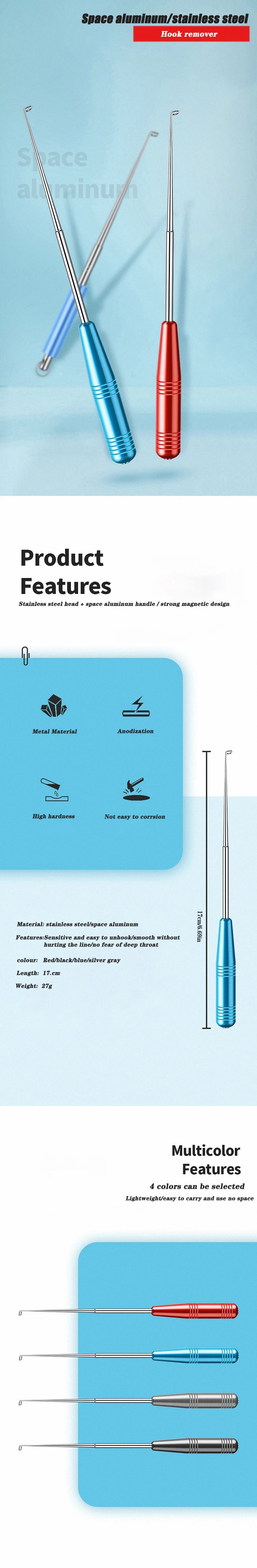 Fishing Hook Unhooker – Deep Throat Stainless Steel Carp Hook Extractor