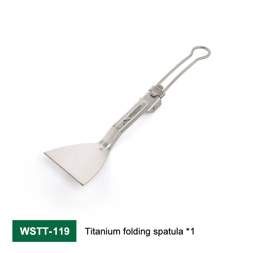 Widesea Titanium Folding Shovel – Compact Camping Spatula for Outdoor Cooking & Picnic