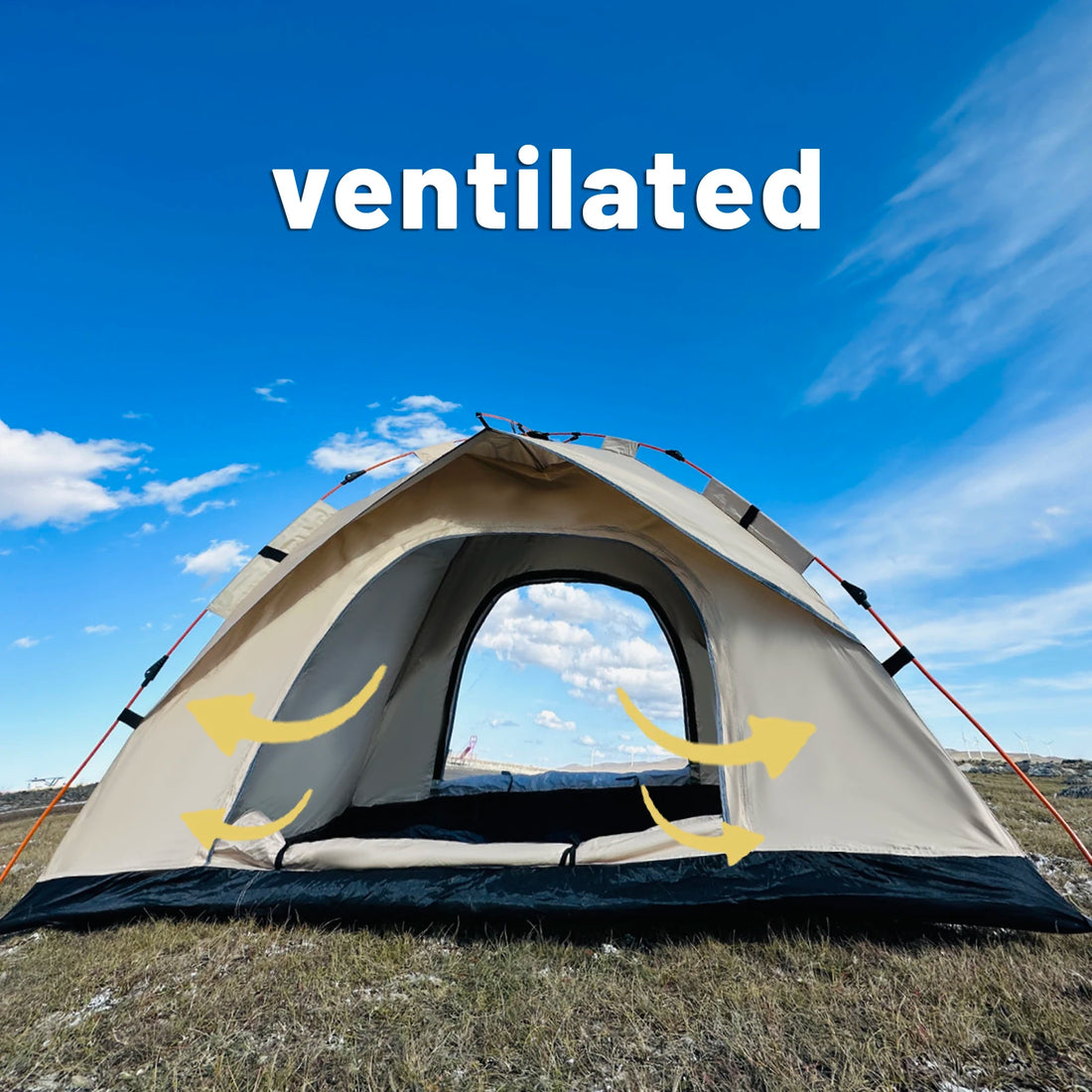 Outdoor Automatic Quick-opening Tent Rainproof Sunshine-proof 4 person tents