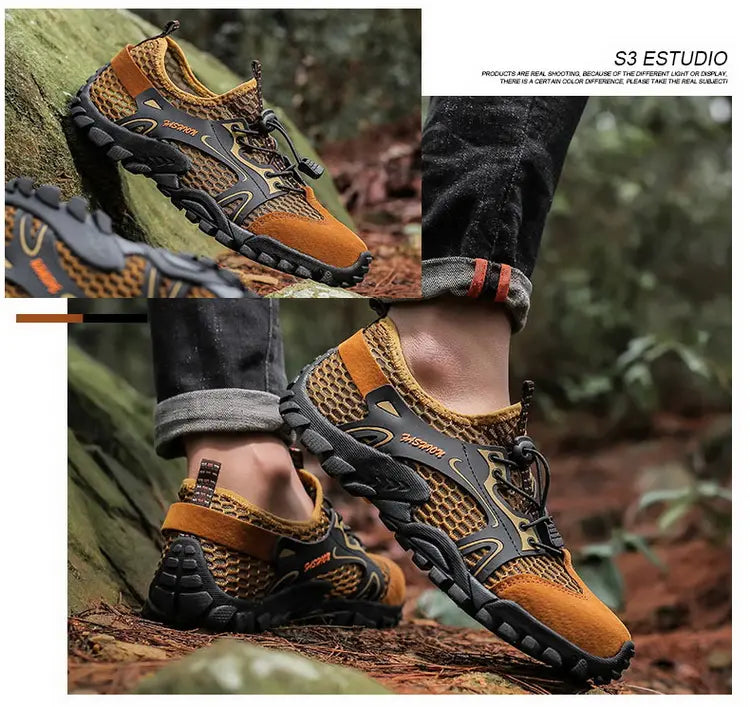 Outdoor  Anti-slip Wear-resistant Shoes for Men Hiking Jogging