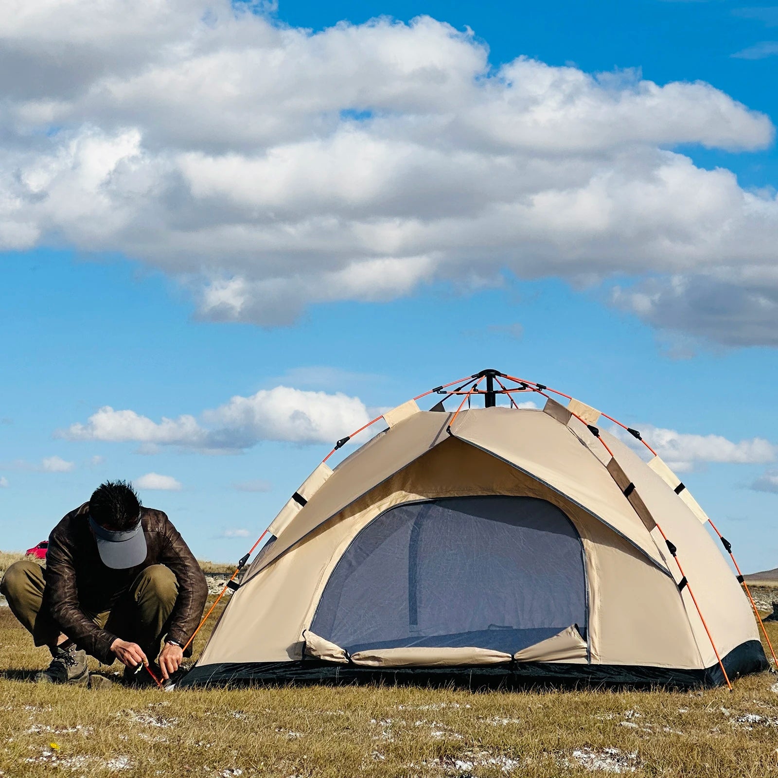 Outdoor Automatic Quick-opening Tent Rainproof Sunshine-proof 4 person tents